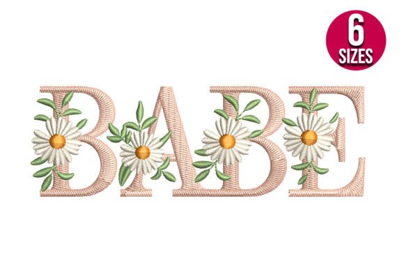 Babe with Daisy Flowers