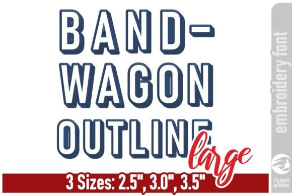 Bandwagon Outline Font for Boutique Apparel