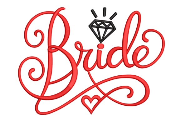 Bride Script with Diamond