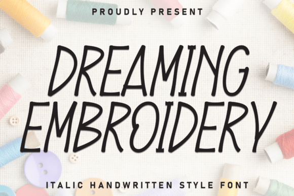 Dreaming Embroidery: A Handwritten Charm for Small Business Branding