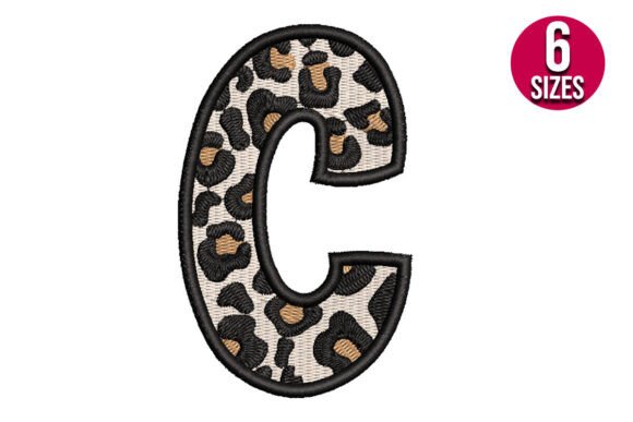 Leopard Print Alphabet Font Letter C Review