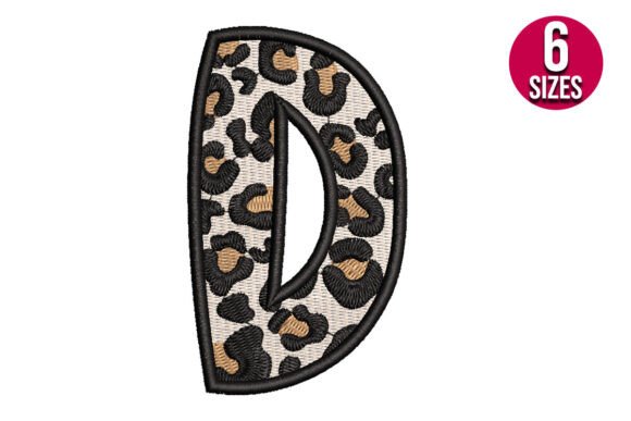 Leopard Print Alphabet Font Letter D Review
