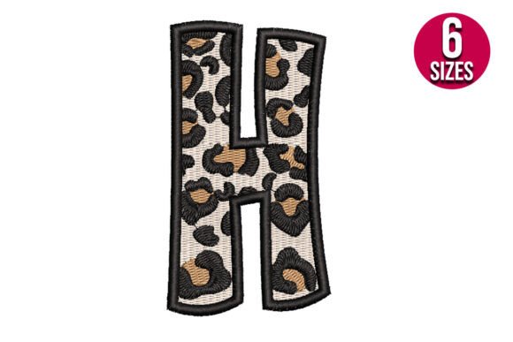 Leopard Print Alphabet Font Letter H Review