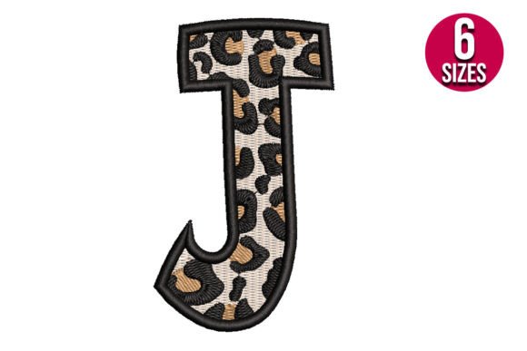 Leopard Print Alphabet Font Letter J Review