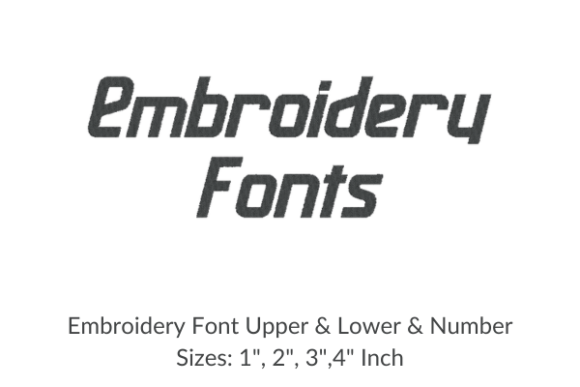 Maassslicer Font Embroidery Design