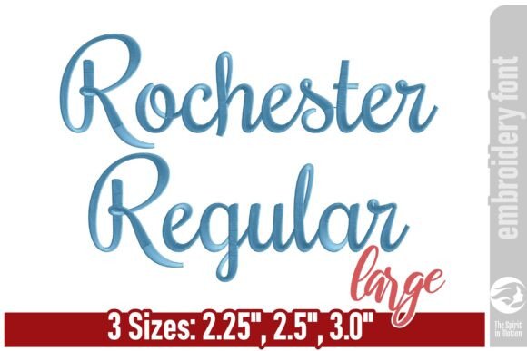Rochester Embroidery Font: Large Script Review