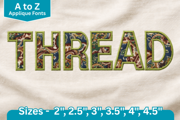 Satin Line Edge Applique Font Review