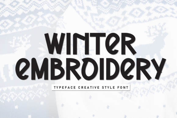 Winter Embroidery: A Friendly, Clean Display Font for Small Business Branding